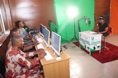 Students in Multimedia Studio (3)