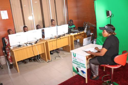 Students in Multimedia Studio (4)